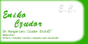 eniko czudor business card